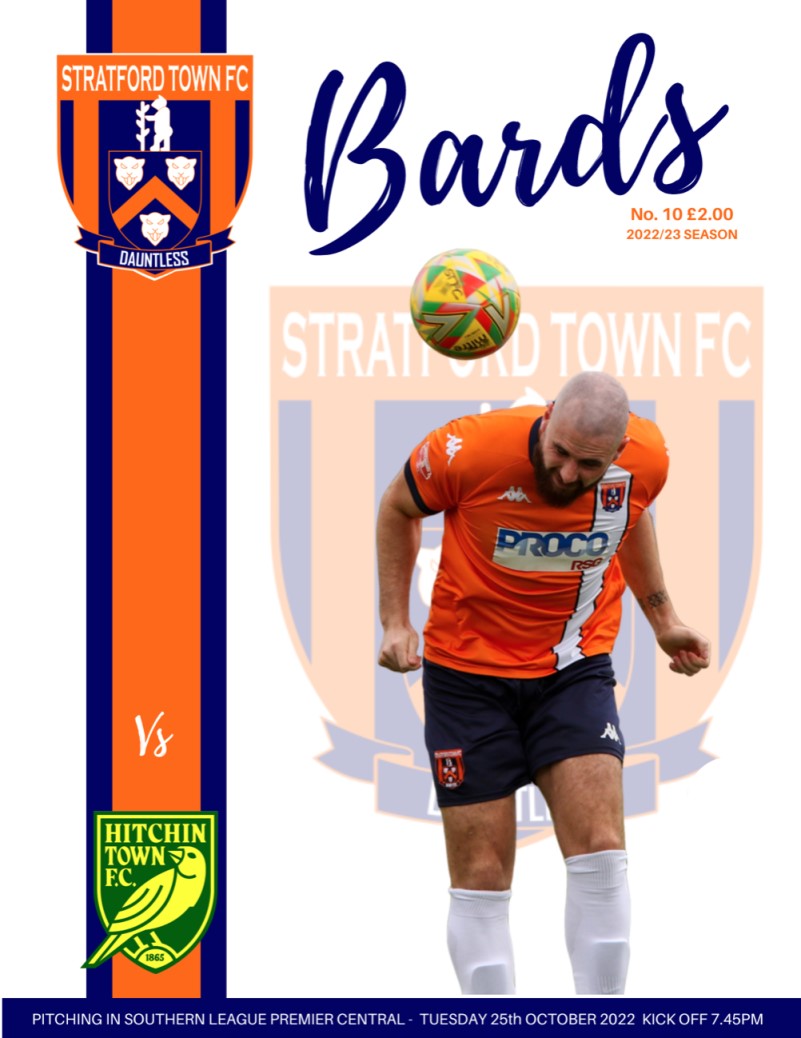 Stratford Town Football Club, HITCHIN TOWN Programme online